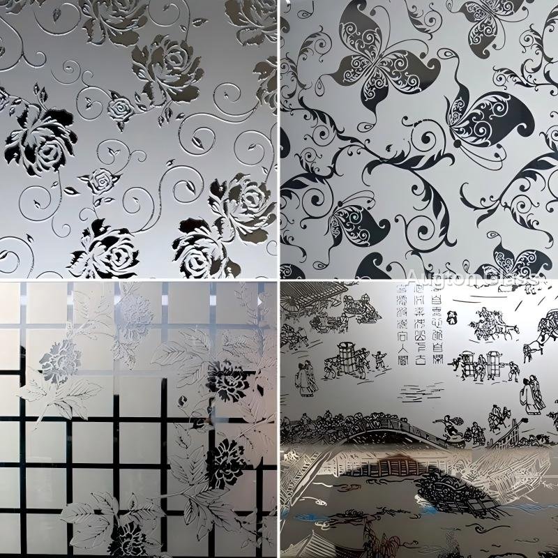 A textured feature wall: privacy comes from scatter, not from opacity.