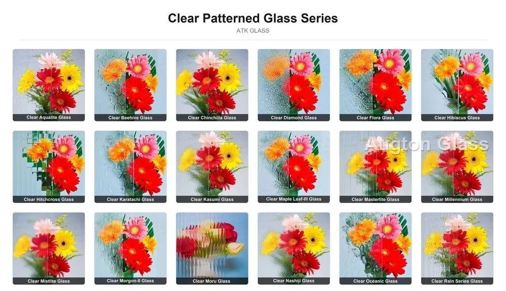 Clear Patterned Glass - production and packaging detail 1