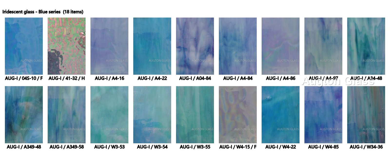 Stained Iridescent Glass - production and packaging detail 1