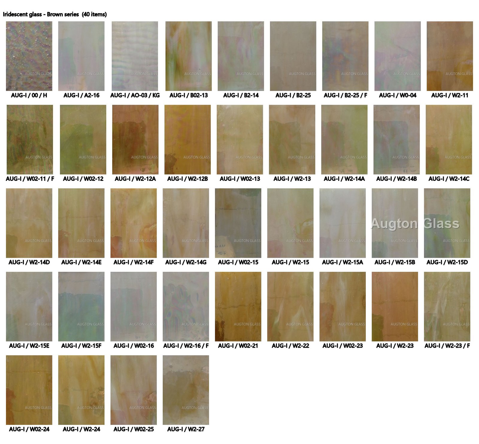 Stained Iridescent Glass - production and packaging detail 2