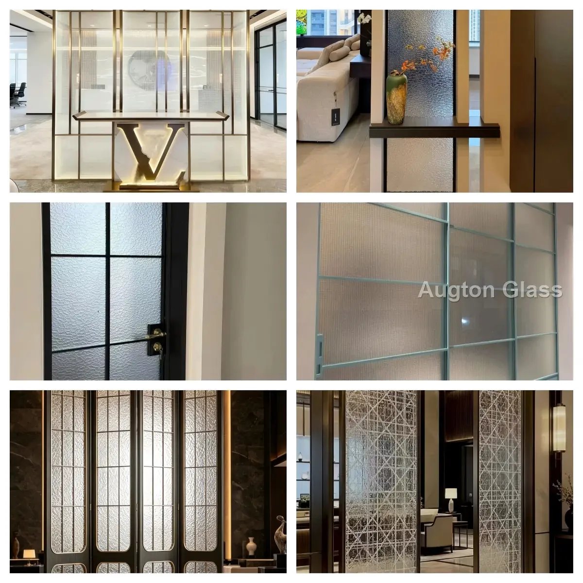 Low Iron Patterned Glass - production and packaging detail 1