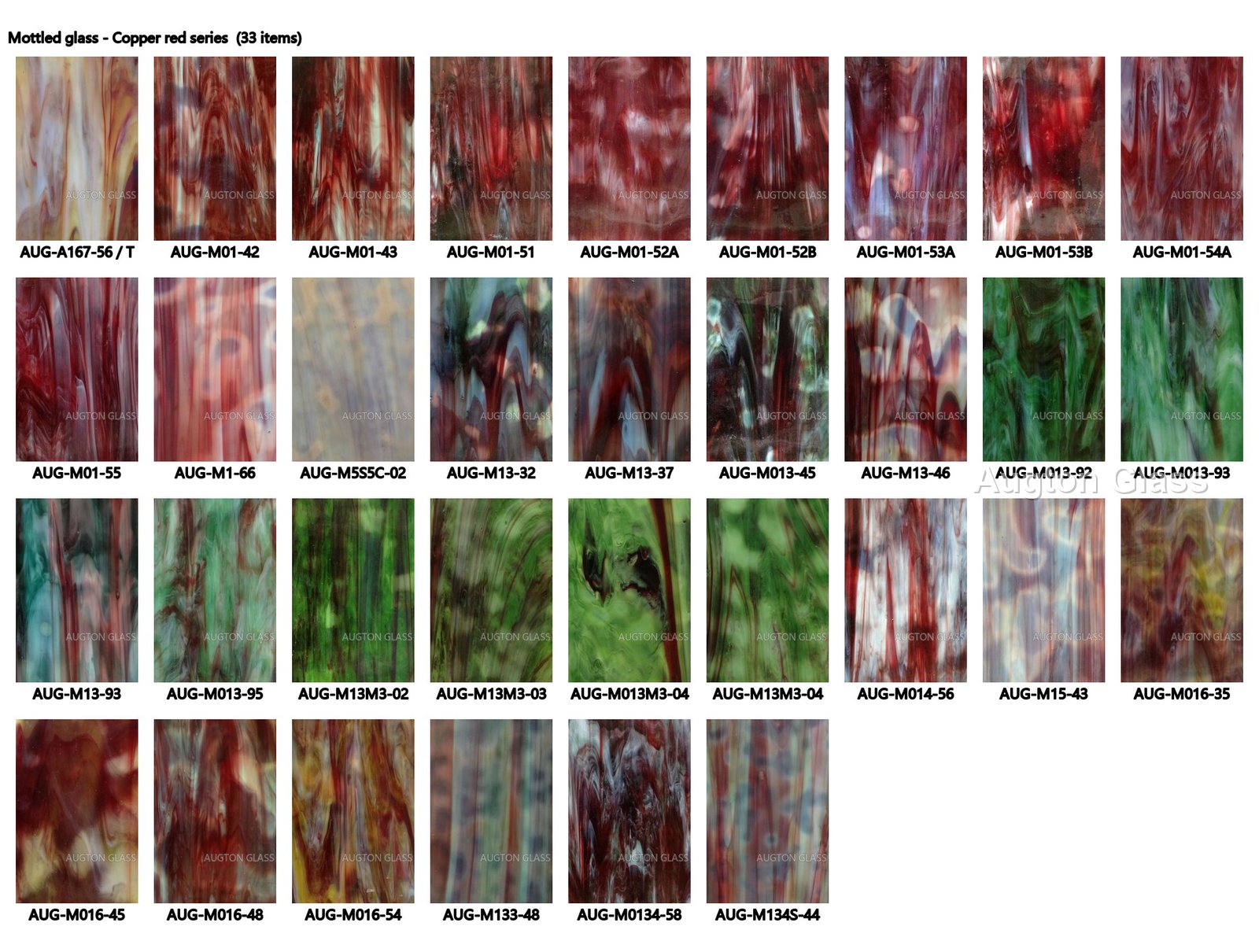 Stained Mottled Glass - production and packaging detail 3