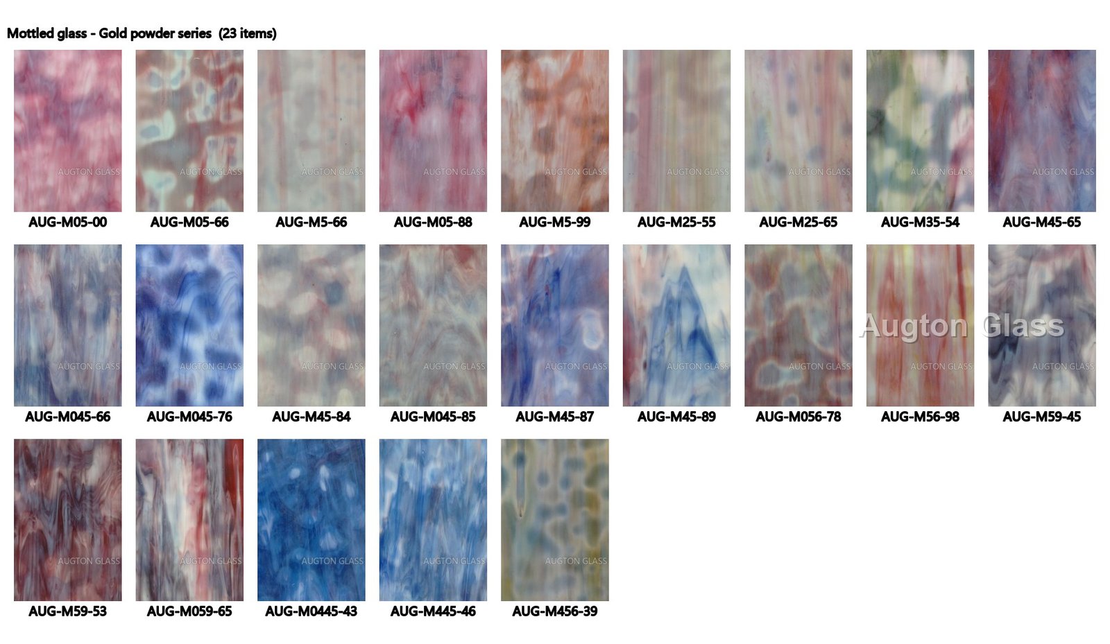 Stained Mottled Glass - production and packaging detail 4