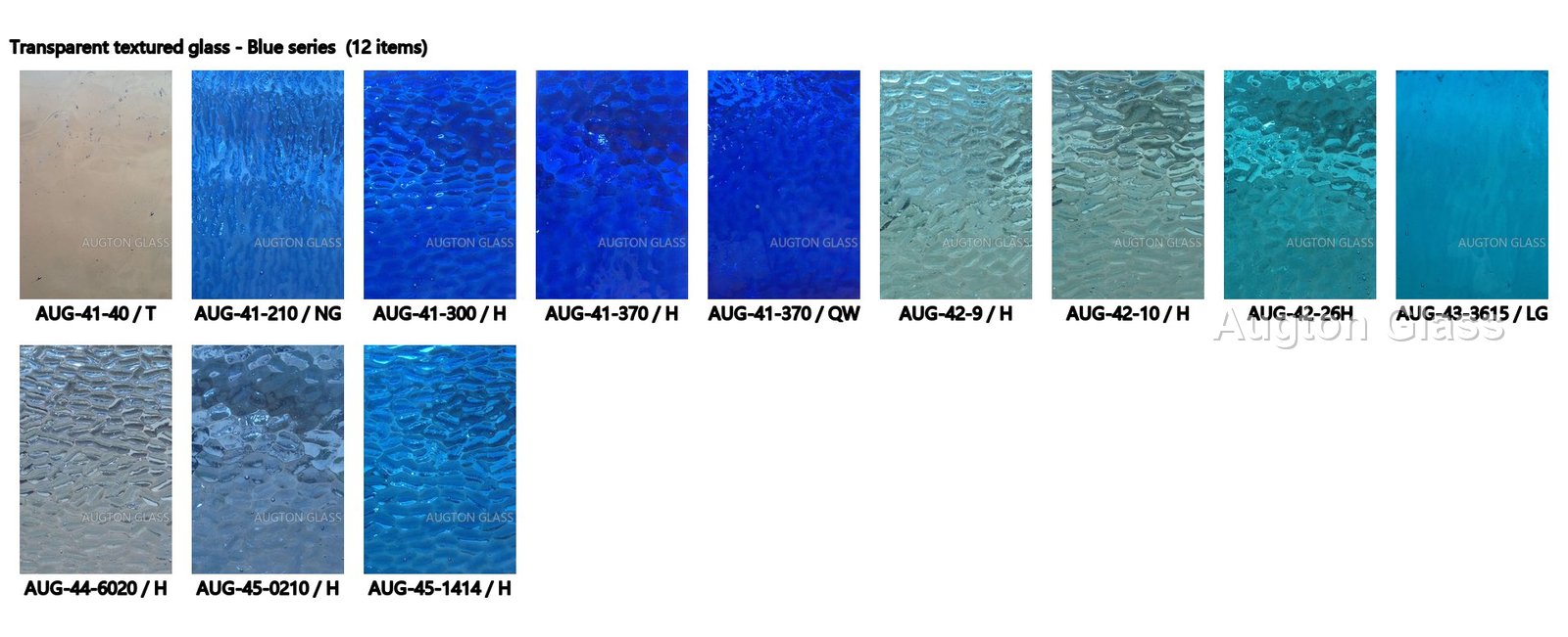 Stained Transparent Textured Glass - production and packaging detail 1